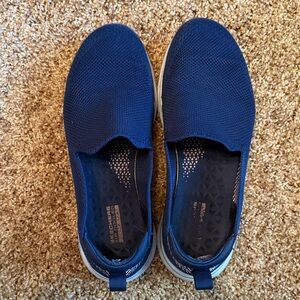 Skechers Dark Blue Mesh Slip-Ons